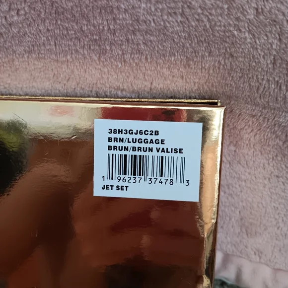 Michael Kors Brown Monogram Jet Set Crossbody Bag - Picture 10 of 13